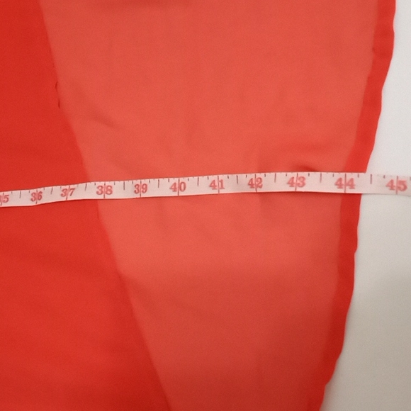 Paper Doll Orange Sleeveless High Low Maxi Dress Size L Button Front - Picture 9 of 11